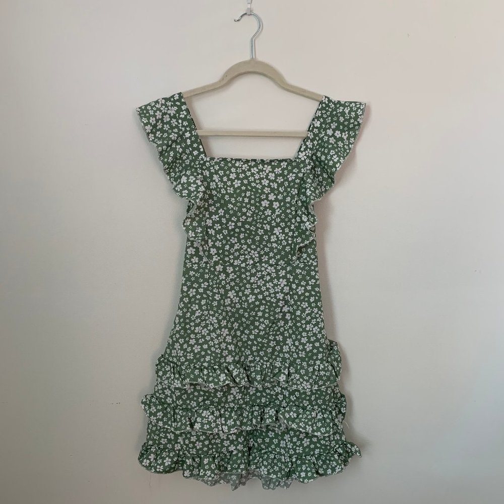 SHEIN  Tiered Ruffle Dress